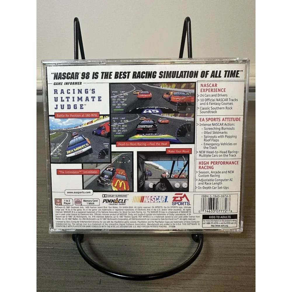 PS1 NASCAR Games Lot‎ - NASCAR 98 CIB, NASCAR 99 (No Manual), NASCAR 2001 CIB